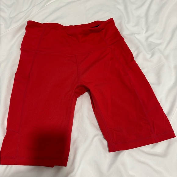 Red Biker Shorts - Picture 2 of 3